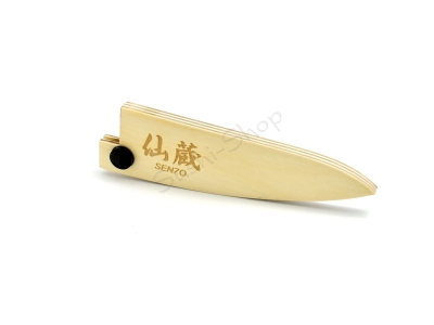 Senzo Wood nóż małe Santoku 135 plus pochwa.